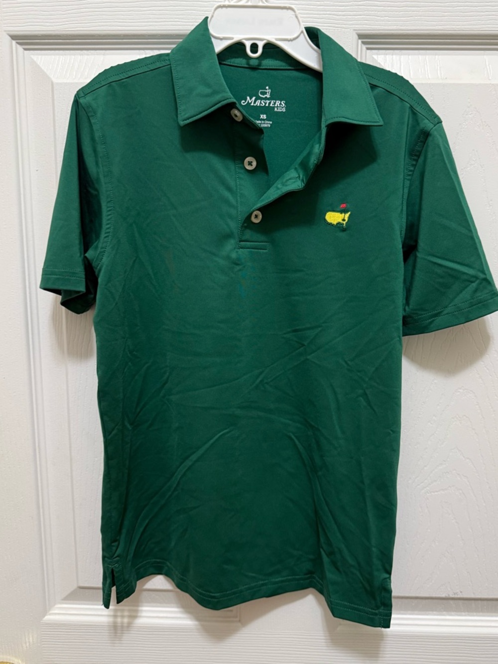 Masters Green Polo with Yellow Embroidered Logo